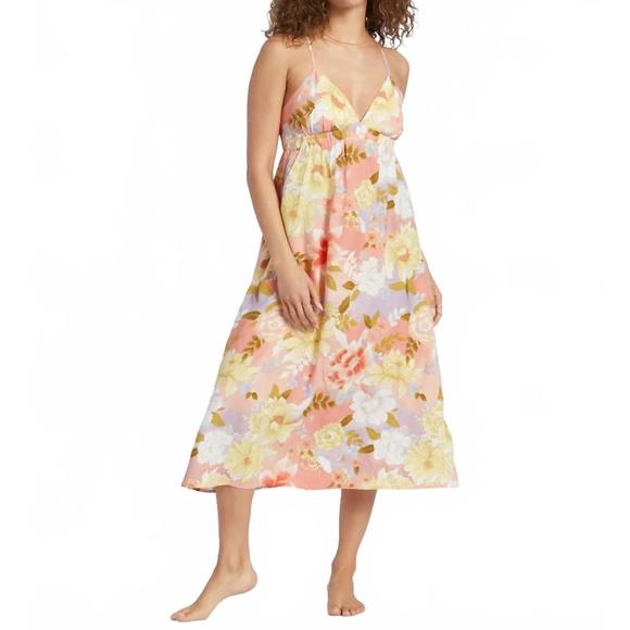 NEW BILLABONG sunset skies dress in multi - Picture 1 of 3